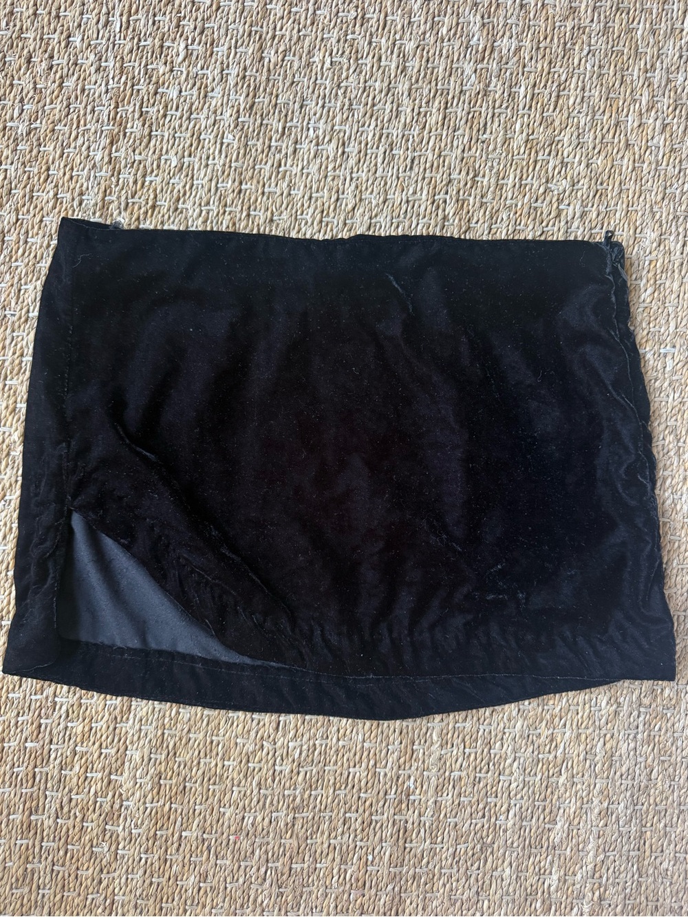 Free People Black Velvet Mini Skirt Size 4